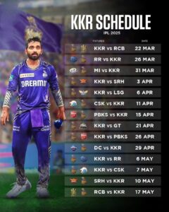 KKR Schedule 