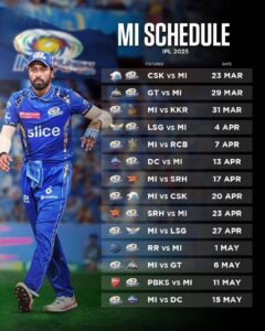 MI Schedule